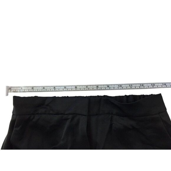 Zara Womens Pants S Black Satin Straight Leg Cargo Tactical Utility 8181/318 NWT - Picture 6 of 10